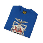 Stoic Philosophy Skull & Flame Heraldic Crest Design (Unisex - Image Printed On The Front)