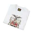 Stoic Philosophy Skull & Flame Heraldic Crest Design (Unisex - Image Printed On The Front)