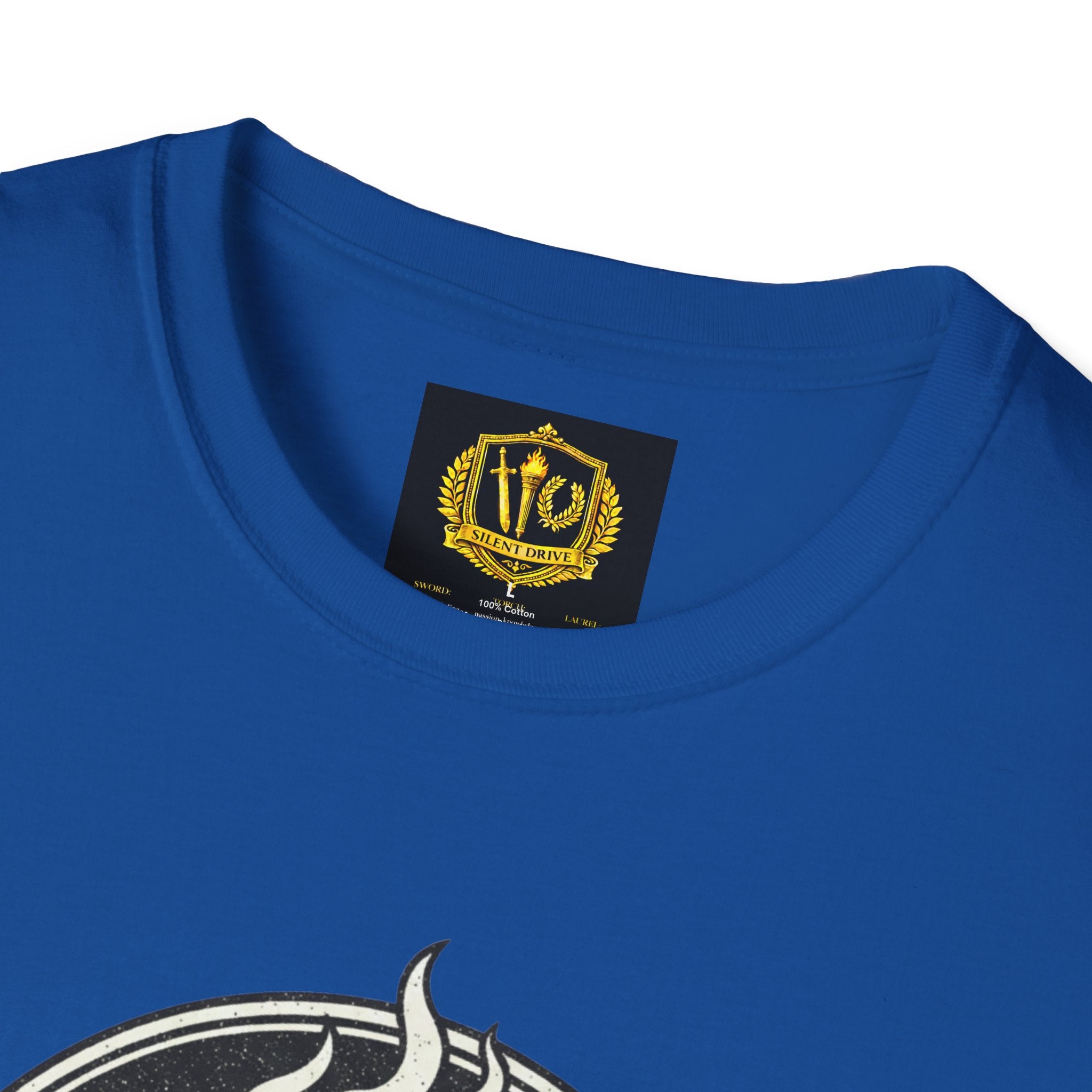 Vintage Marcus Aurelius Design Gold Torch & Laurel Roman Philosophy Shirt (Unisex - Image Printed On The Front)