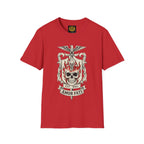 Stoic Philosophy Skull & Flame Heraldic Crest Design (Unisex - Image Printed On The Front)