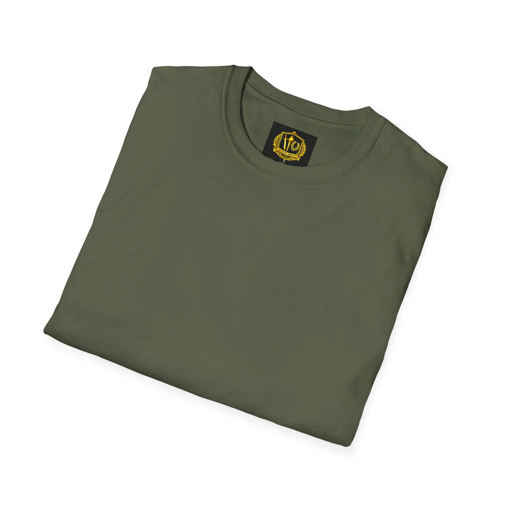 Stoic Philosophy Shirt with Latin Motto Minimalist Fate & Stoicism Design (Unisex- Image Printed On The Back)