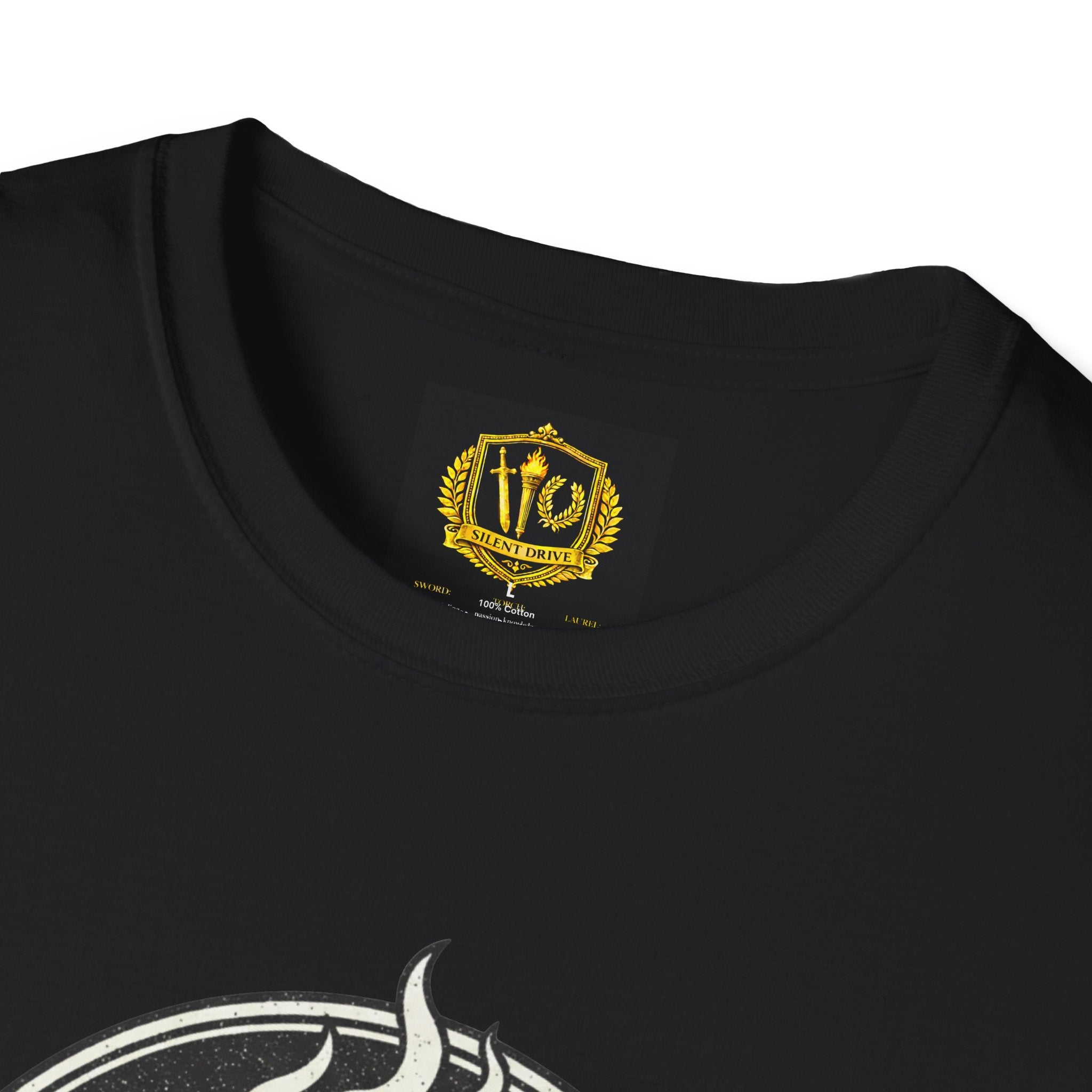 Vintage Marcus Aurelius Design Gold Torch & Laurel Roman Philosophy Shirt (Unisex - Image Printed On The Front)