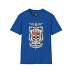 Stoic Philosophy Skull & Flame Heraldic Crest Design (Unisex - Image Printed On The Front)