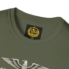 Stoic Philosophy Skull & Flame Heraldic Crest Design (Unisex - Image Printed On The Front)