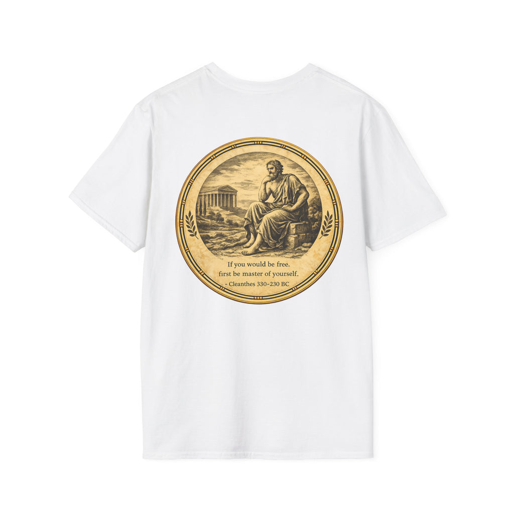 Quote "If you would be free, be master of yourself" (Cicero) (Unisex- Image Printed On The Back)