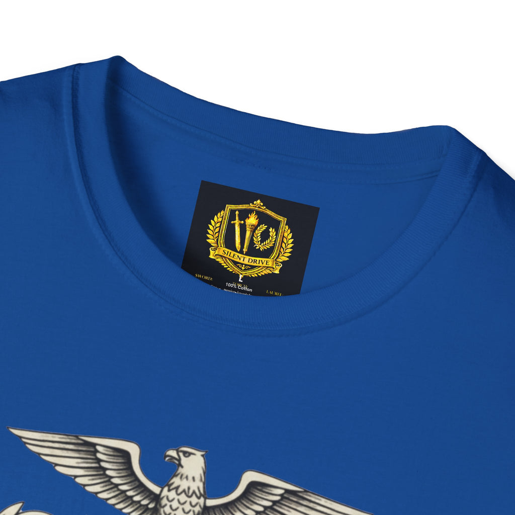 Stoic Philosophy Skull & Flame Heraldic Crest Design (Unisex - Image Printed On The Front)