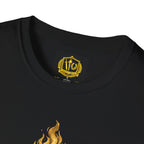 Fate Is the Flame Torch & Laurel Greek Symbol Design (Unisex - Image Printed On The Front)