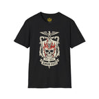 Stoic Philosophy Skull & Flame Heraldic Crest Design (Unisex - Image Printed On The Front)