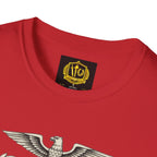 Stoic Philosophy Skull & Flame Heraldic Crest Design (Unisex - Image Printed On The Front)