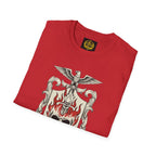 Stoic Philosophy Skull & Flame Heraldic Crest Design (Unisex - Image Printed On The Front)