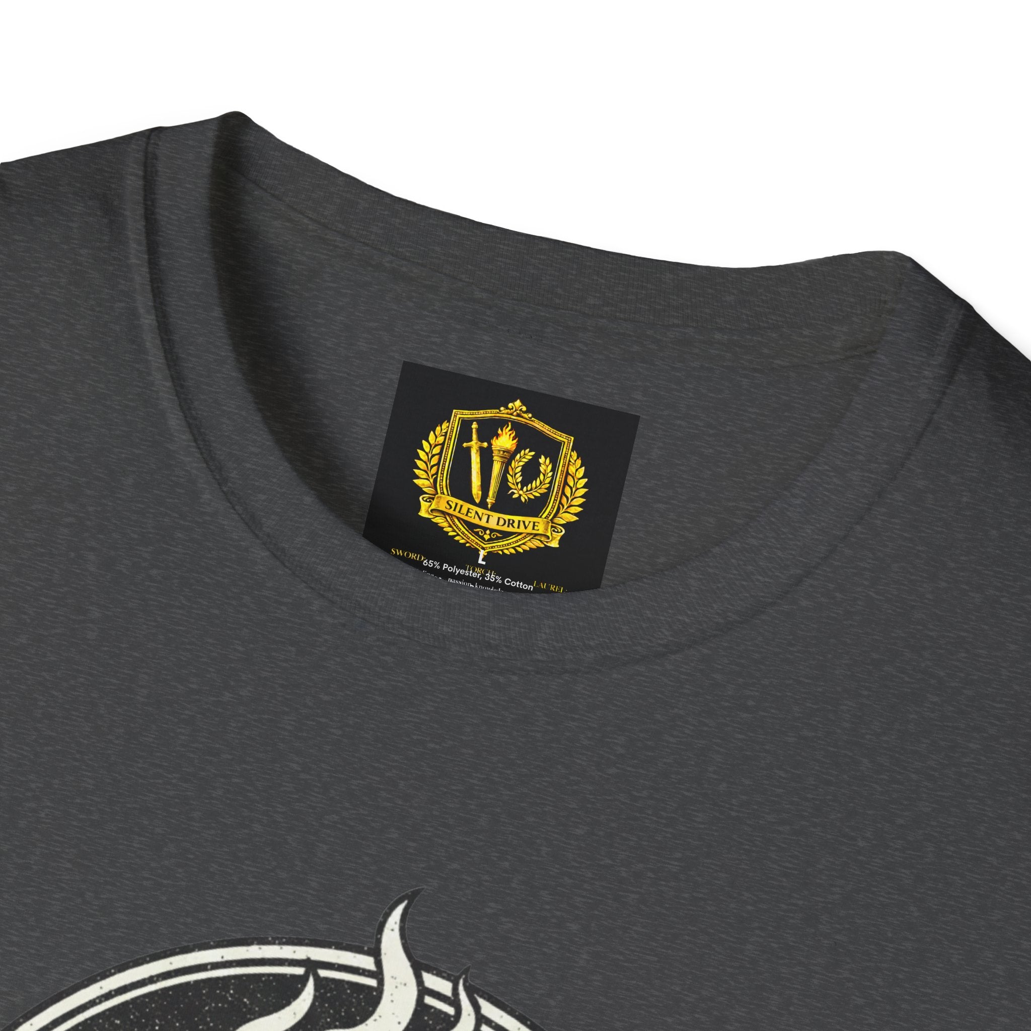 Vintage Marcus Aurelius Design Gold Torch & Laurel Roman Philosophy Shirt (Unisex - Image Printed On The Front)