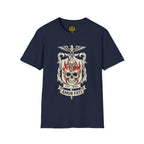 Stoic Philosophy Skull & Flame Heraldic Crest Design (Unisex - Image Printed On The Front)