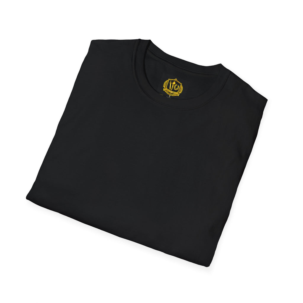 Stoic Philosophy Shirt with Latin Motto Minimalist Fate & Stoicism Design (Unisex- Image Printed On The Back)
