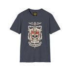 Stoic Philosophy Skull & Flame Heraldic Crest Design (Unisex - Image Printed On The Front)