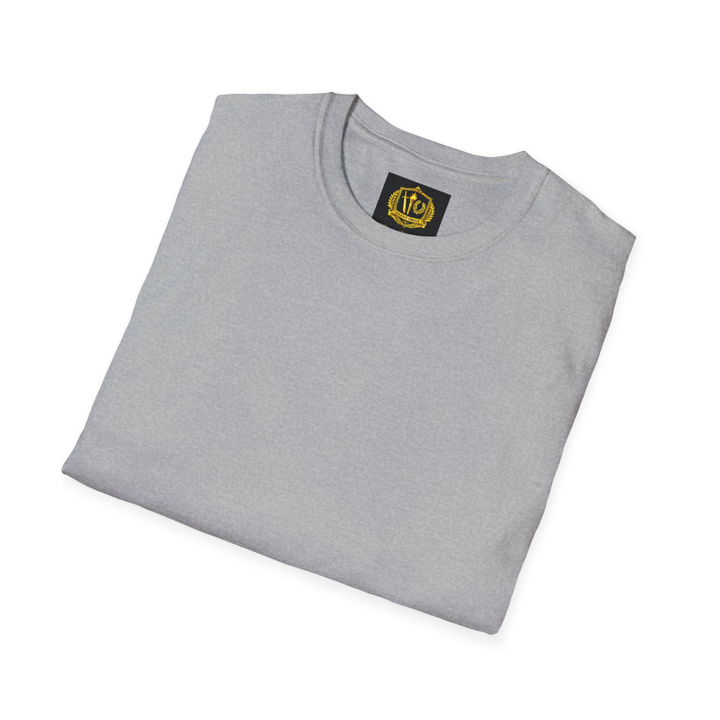 Stoic Philosophy Shirt with Latin Motto Minimalist Fate & Stoicism Design (Unisex- Image Printed On The Back)